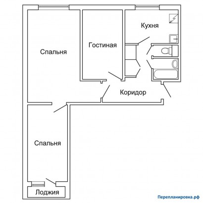 типовая планировка трехкомнатной квартиры 1605ам/12