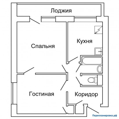 типовая планировка двухкомнатной квартиры и-209а