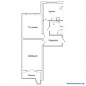 перепланировка 2-ой квартиры п-44