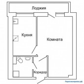 перепланировка 1-ой квартиры и-209а