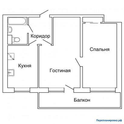 типовая планировка двухкомнатной квартиры и-209а