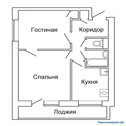 типовая планировка двухкомнатной квартиры и-209а
