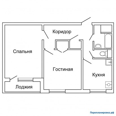 перепланировка 2-ой квартиры 1605ам/12