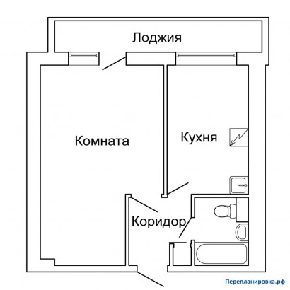 типовая планировка однокомнатной квартиры и-209а
